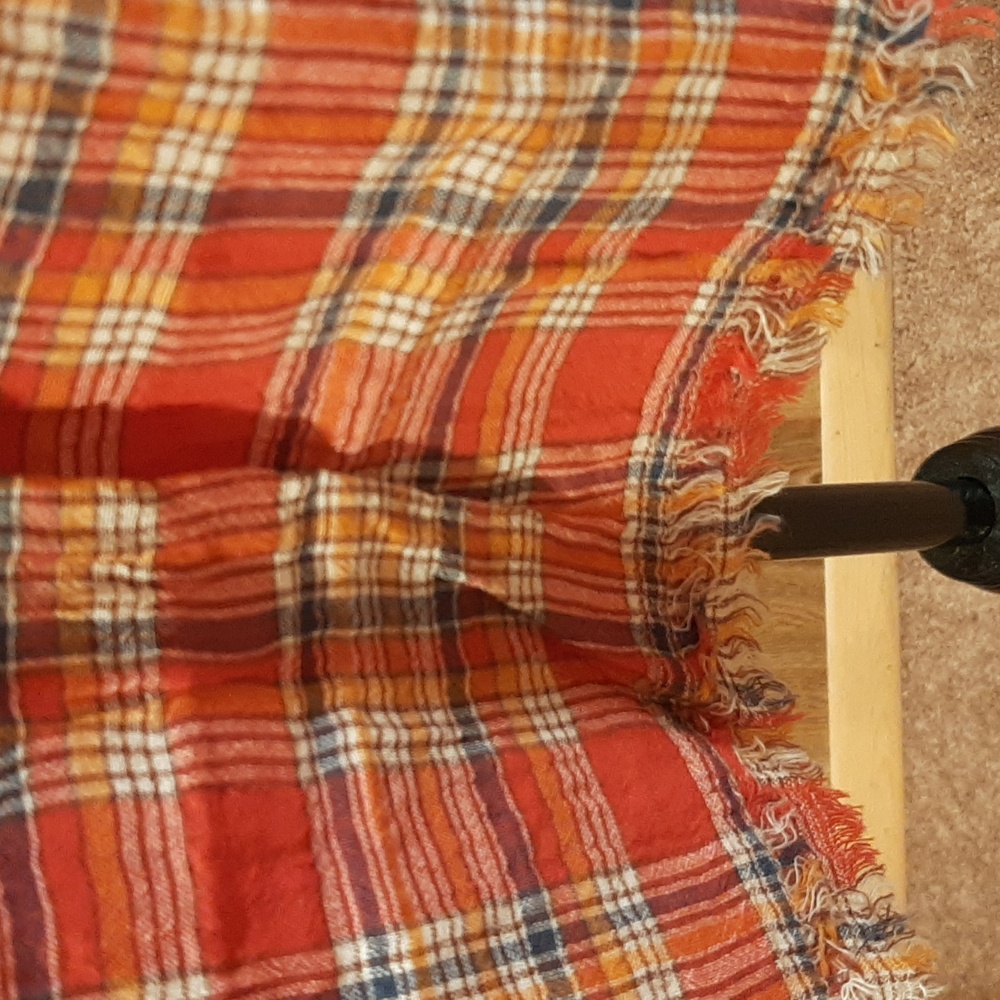 🥀NWT/NWOT Promesa V-Neck Plaid Frayed Blouse (S)🥀 - Picture 8 of 10